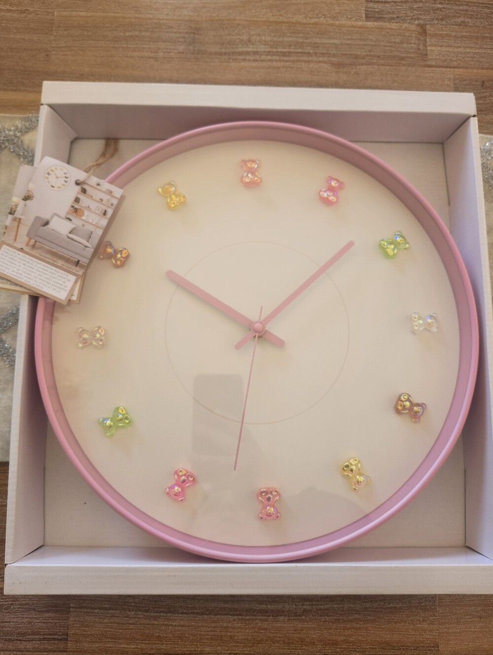 New Gummy Bears pink novely wall clock